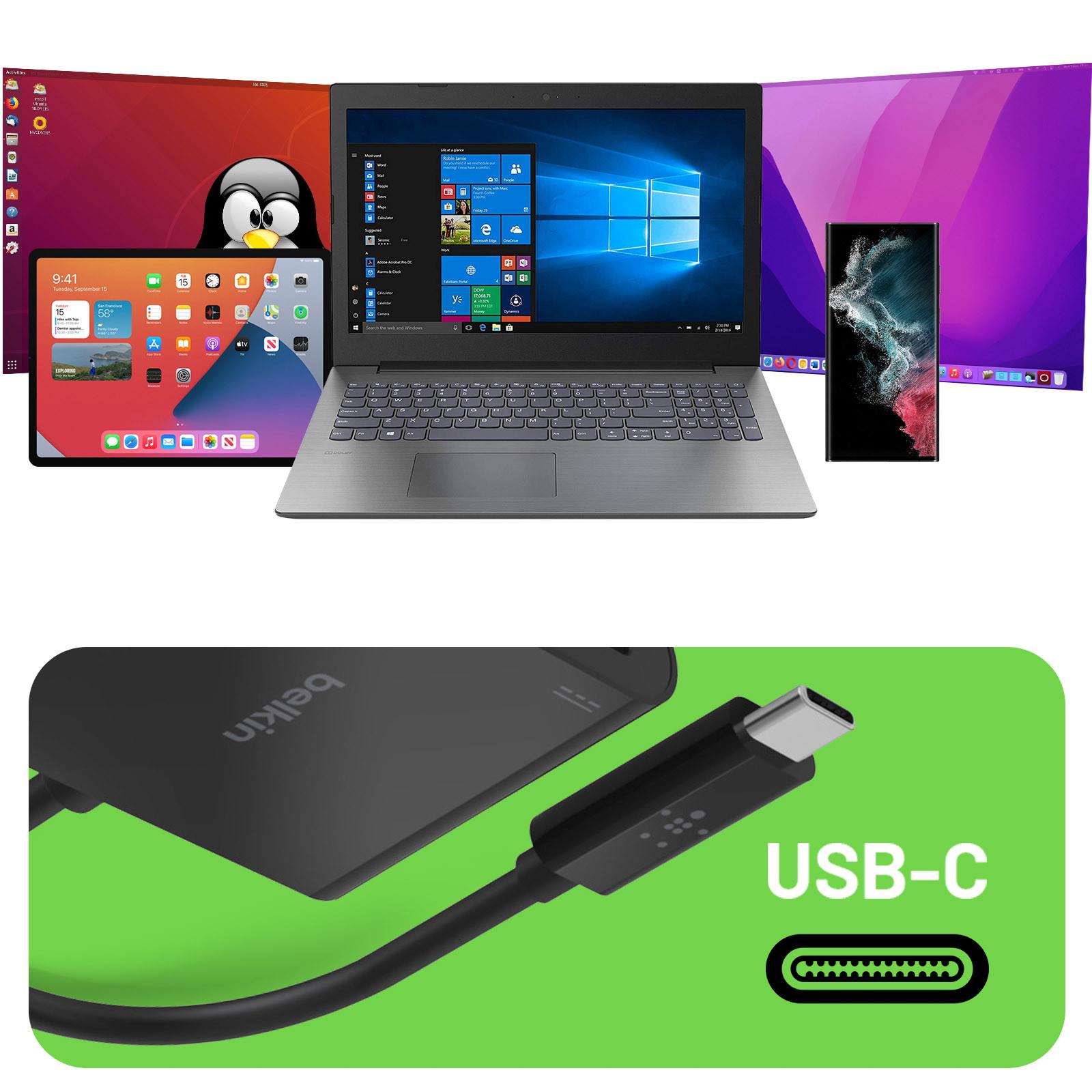 belkin  Adaptateur USB-C vers VGA + USB-C Belkin 