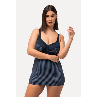 Ulla Popken  Top modellante con righe sottili e reggiseno integrato 