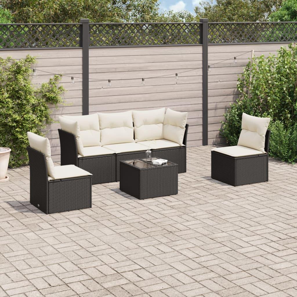 VidaXL set divano da giardino Polirattan  