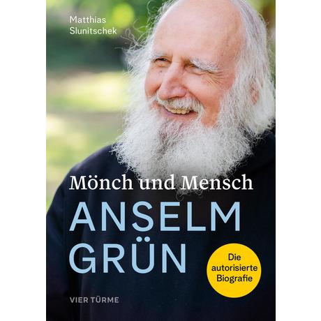 Mönch und Mensch - Anselm Grün Slunitschek, Matthias Couverture rigide 