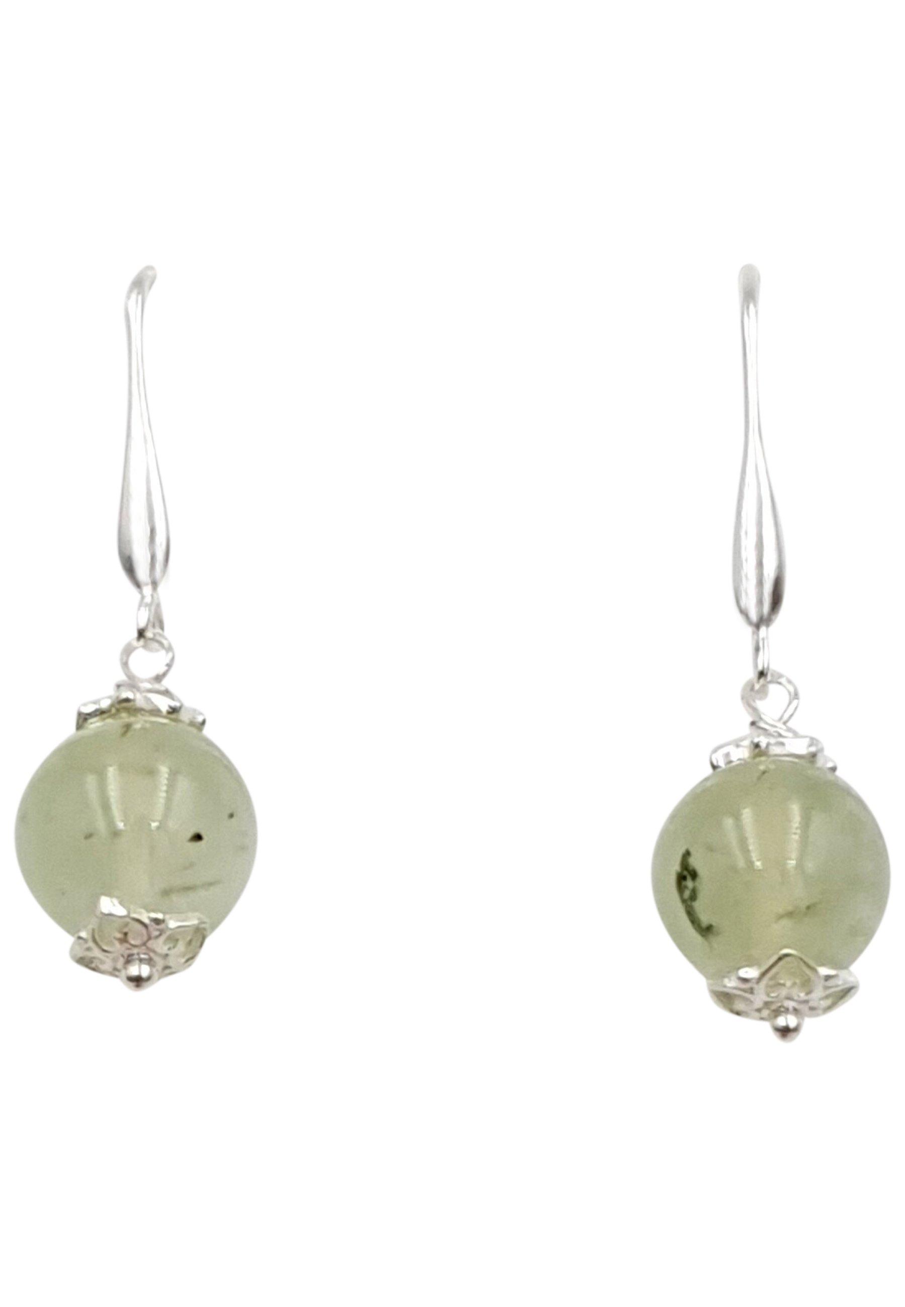 Image of Naturstein Ohrringe Unisex Hellgrün ONE SIZE