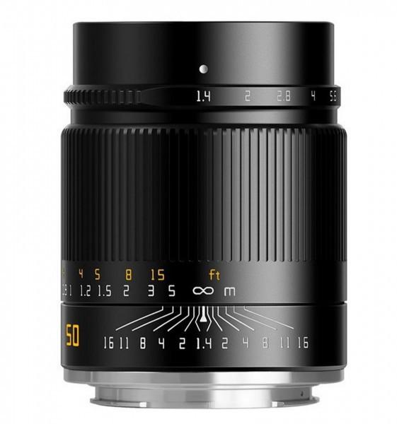 TTARTISANS  TTArtisan 50mm F1.4 ASPH MILC Obiettivi standard Nero 