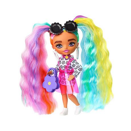 Barbie  Extra Minis Daisy Rainbow Pigtails 