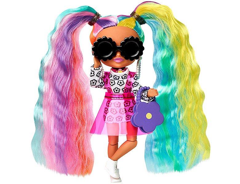 Barbie  Extra Minis Daisy Rainbow Pigtails 