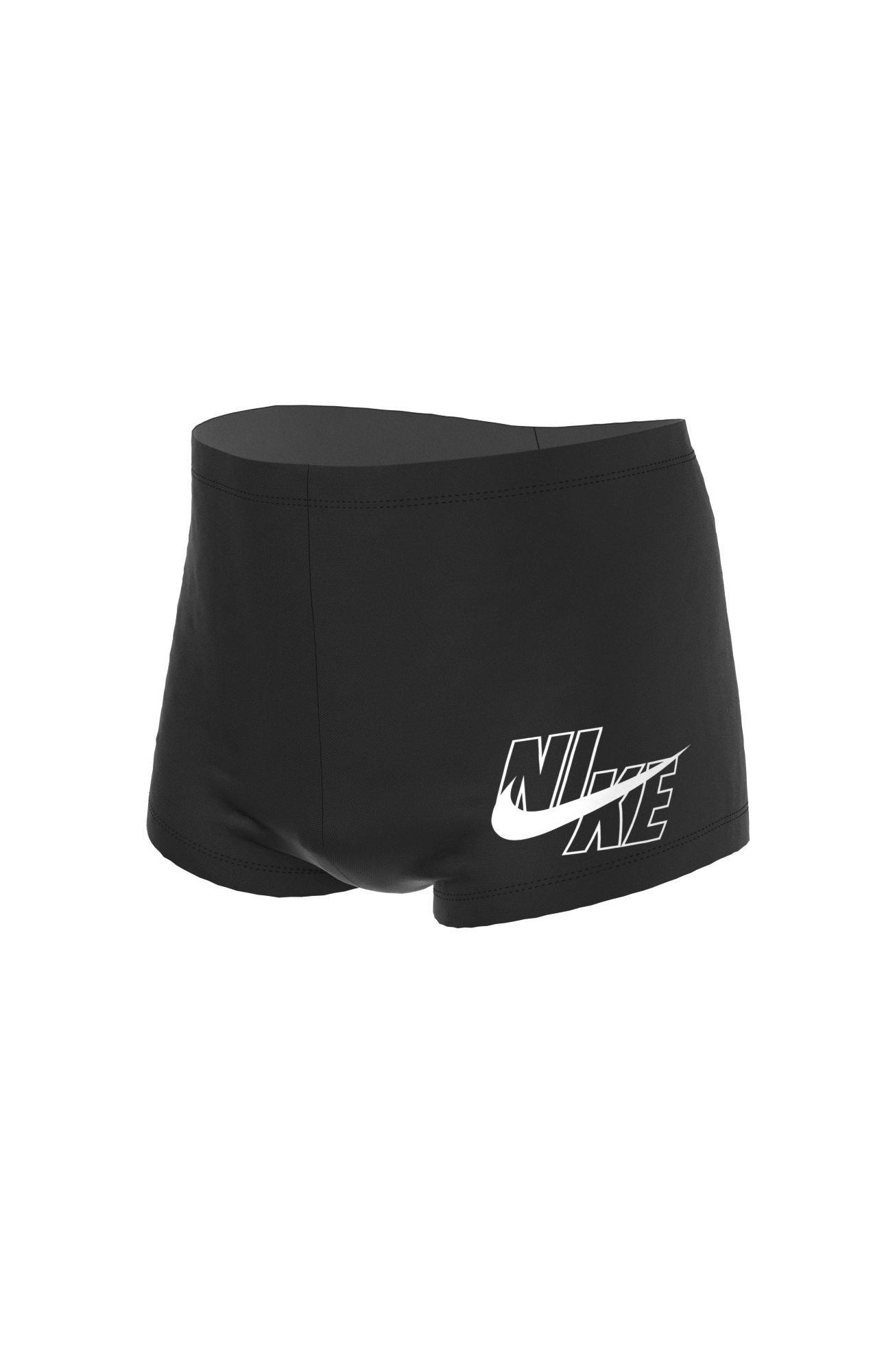 Image of Badehose Logo Square Leg Unisex Schwarz Leicht L