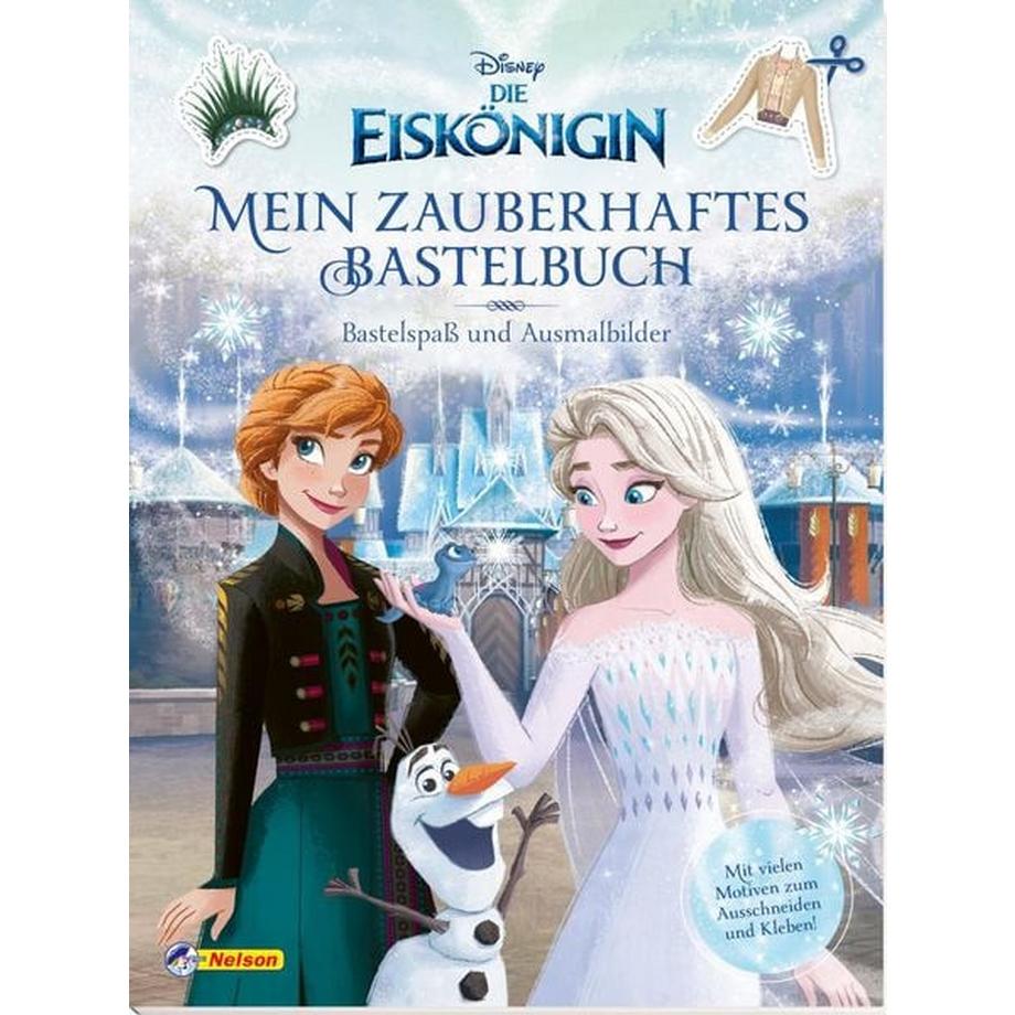   Disney Die Eiskönigin: Mein zauberhaftes Bastelbuch - Bastelspaß und Ausmalbilder! 