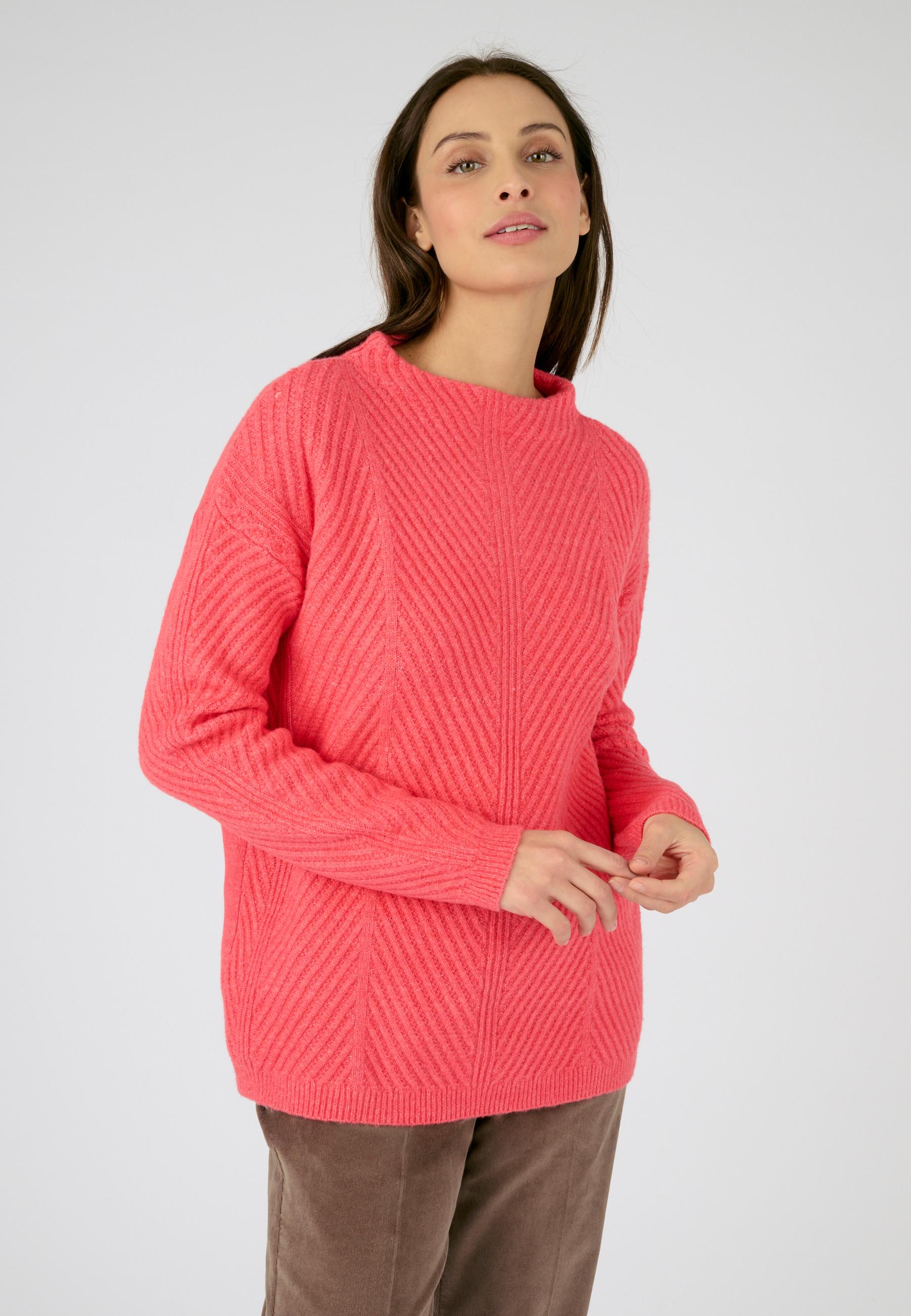Image of Pullover Aus Musterstrick Mit Thermolactyl. Damen Rosa 46/48