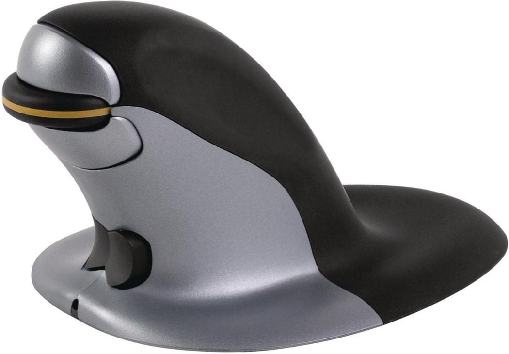 Fellowes  Penguin Ergomaus, schwarz medium für Handflächen 16-18cm ohne Kabel 