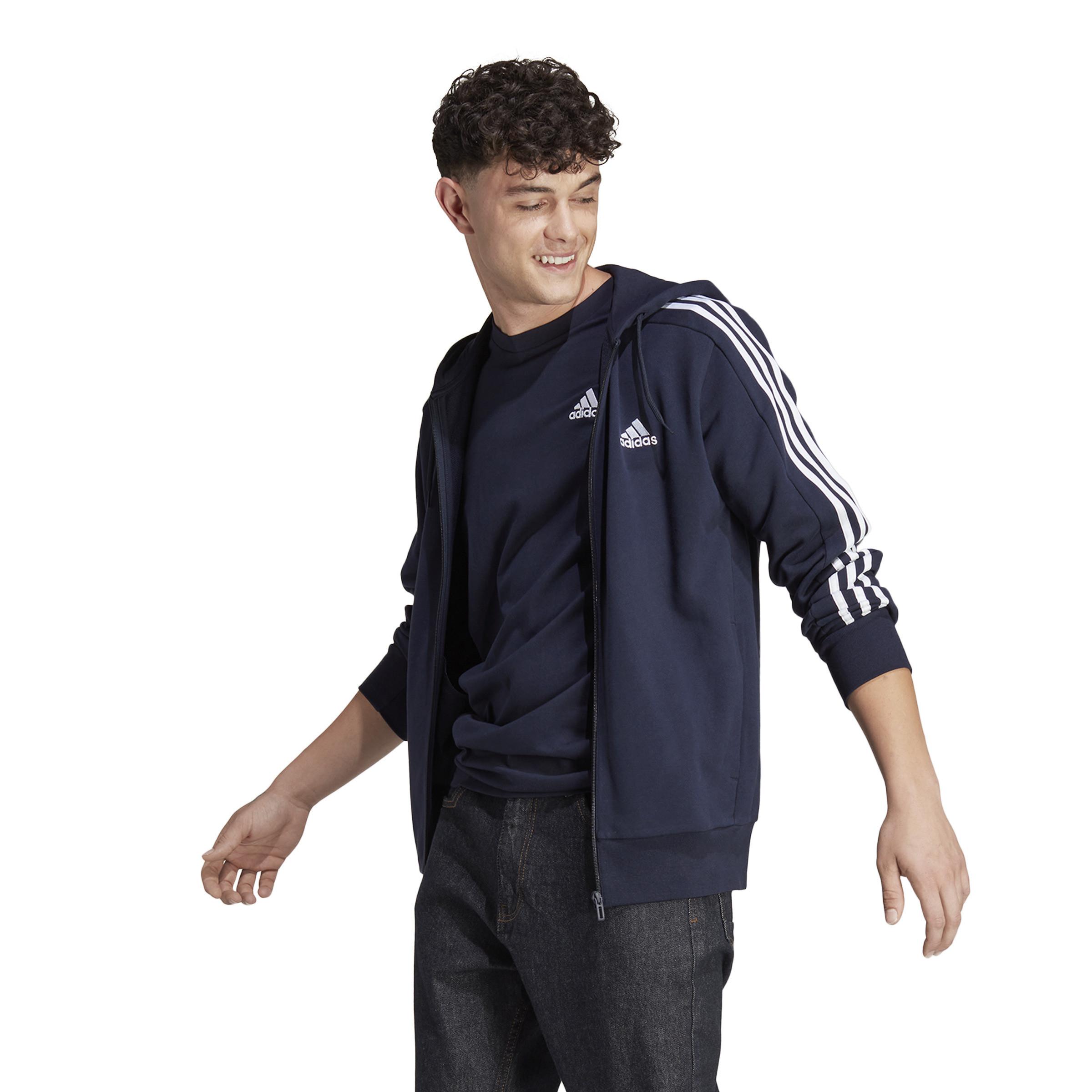 adidas  Sweatshirt à capuche zippé  3-Stripes Essentials French Terry 