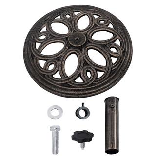 Northix Sonnenschirmständer stabiler Schirmständer aus robustem Gusseisen für 38 mm bis 48 mm Gestänge  