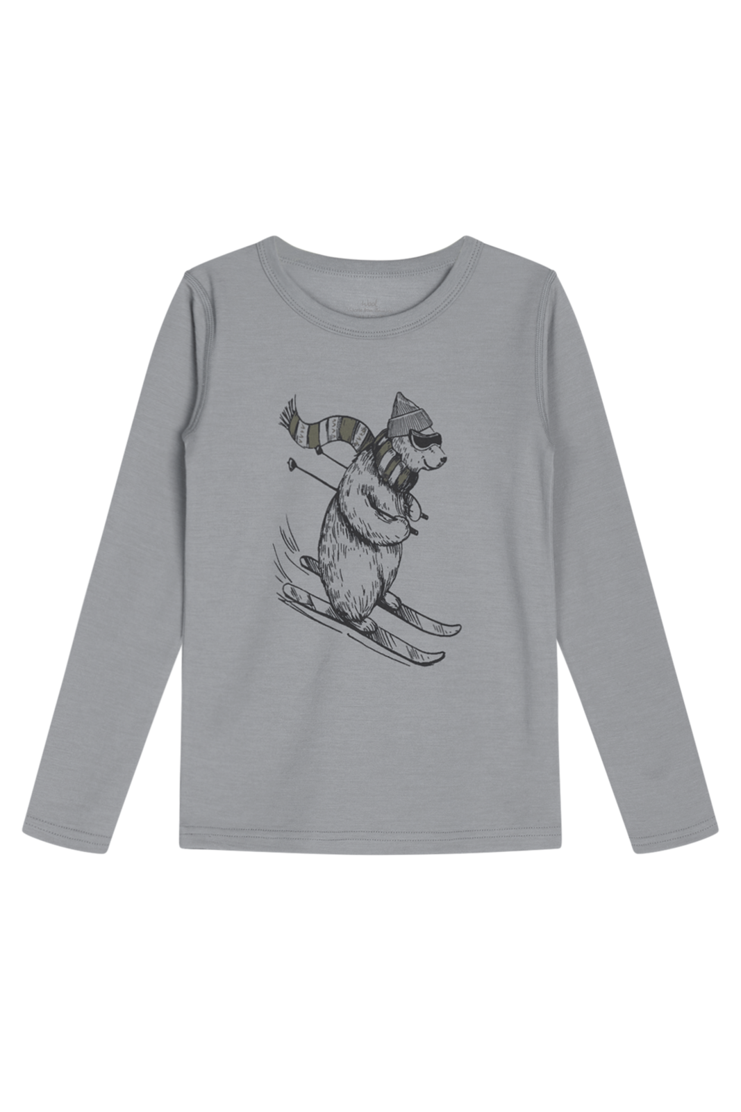 Image of Wollbambus Abba Shirt Eisbär Jungen Blau 104