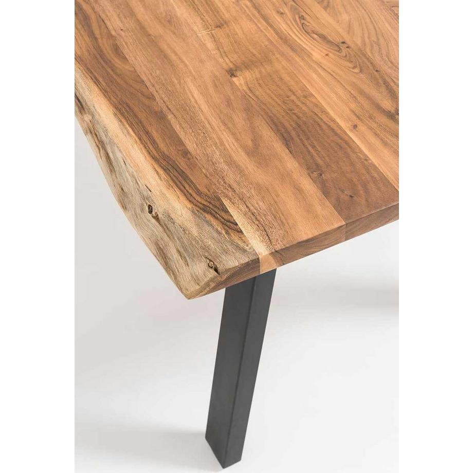 mutoni Table en bois massif Luranta acacia naturel 240x110  