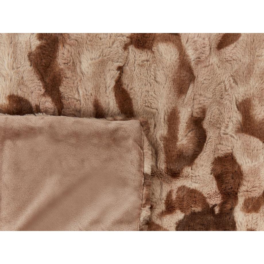 Beliani Bakira Klassische Webpelz Kuscheldecke  