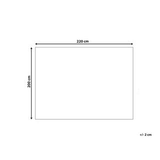 Beliani Bakira Couverture Classique en Fourrure Synthétique  