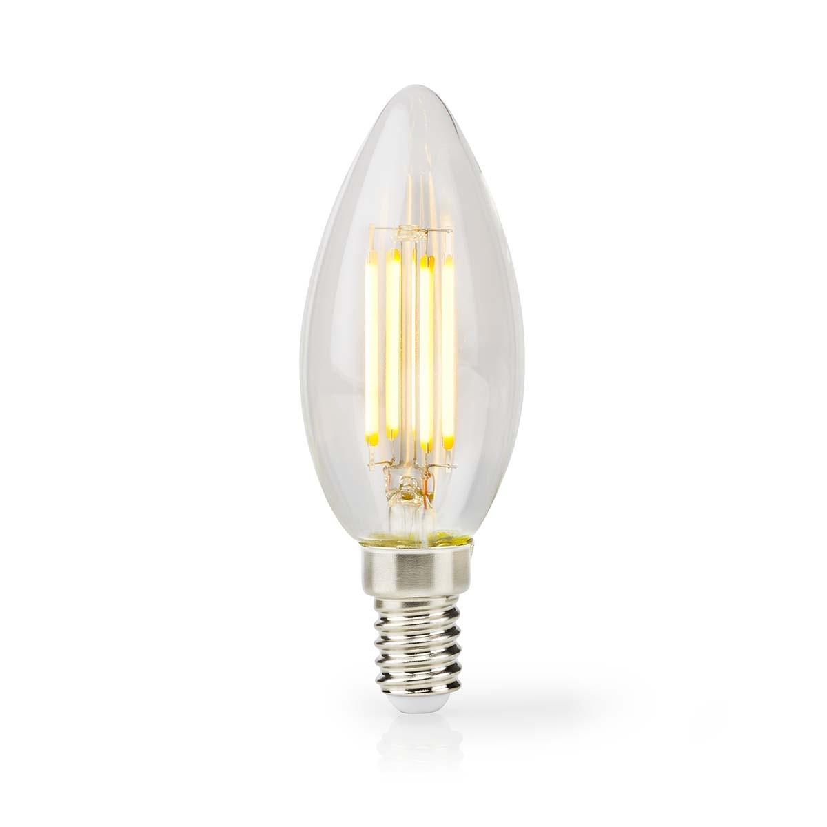 Image of Led-lampe E14 | Ljus | 4,5 W | 470 Lm | 2700 K | Dimbar | Varm Vit | Retrostil | 1 M. | Tydlig Unisex ONE SIZE