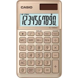 CASIO CASIO Taschenrechner BIC SL1000SCG 10-stellig gold  