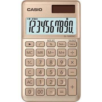 CASIO Taschenrechner BIC SL1000SCG 10-stellig gold