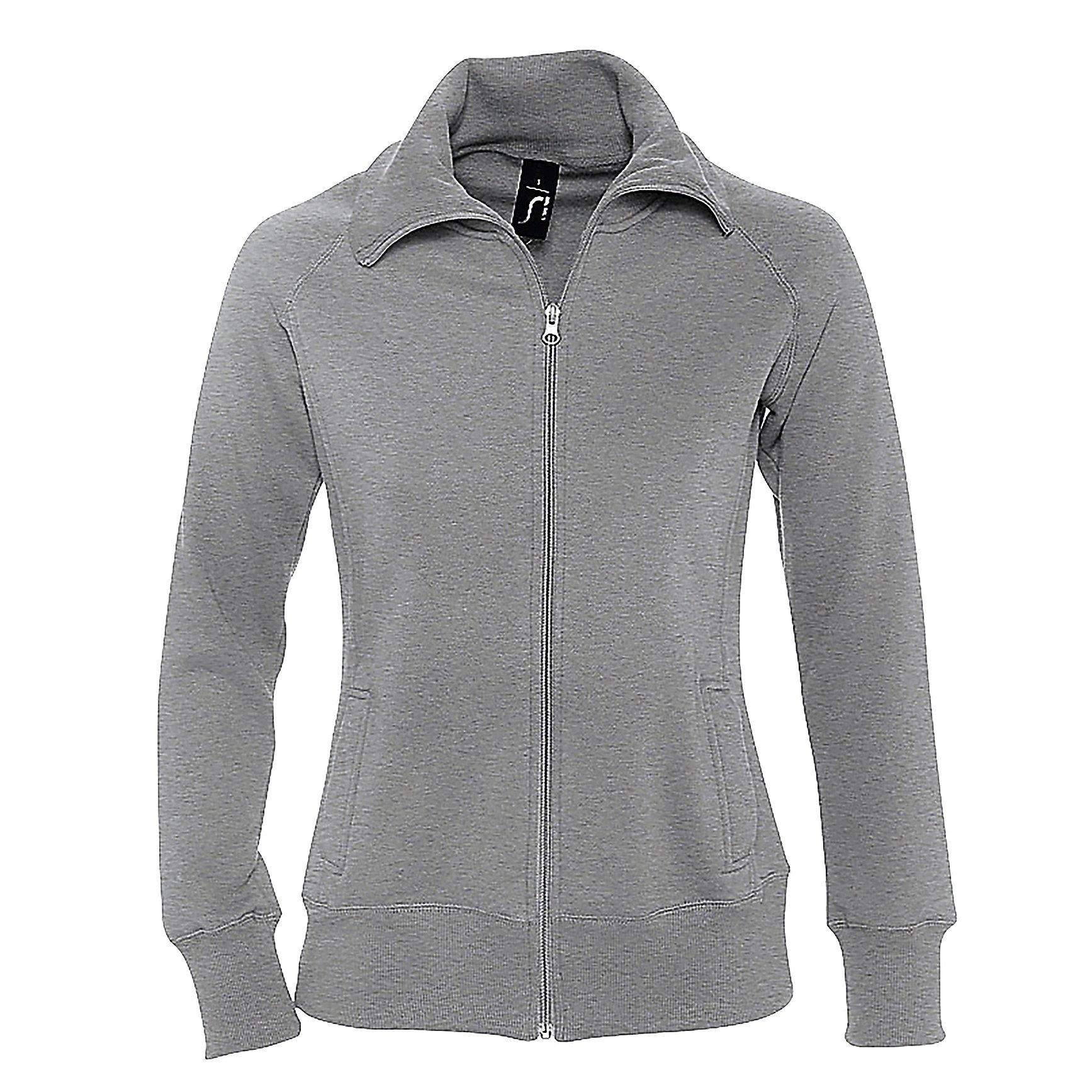Image of Soda Active Sweatjacke Mit Durchgehendem Reißverschluss Damen Taubengrau XXL