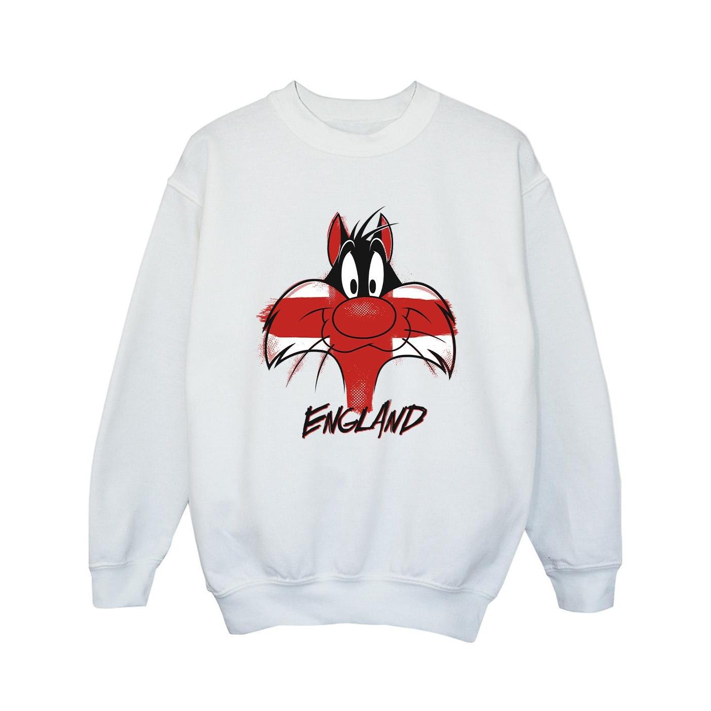 Image of Sylvester England Face Sweatshirt Mädchen Weiss 128