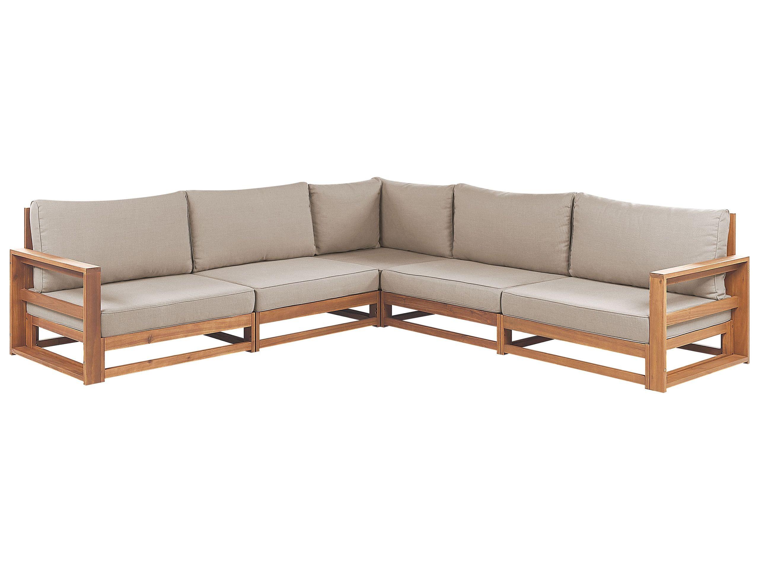 Beliani Set lounge pour jardin en Bois d'acacia certifié FSC® Scandinave TIMOR  