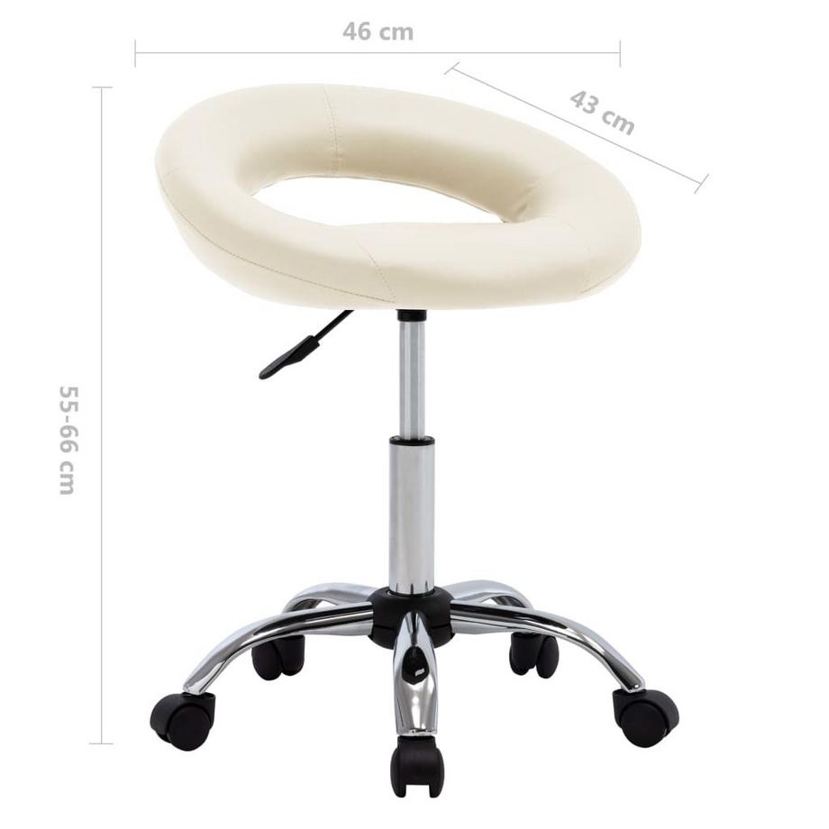 VidaXL Chaise de travail cuir artificiel  