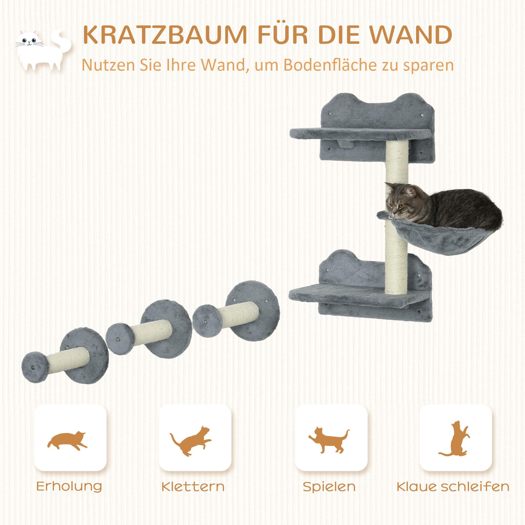 PawHut  Katzenkletterwand 