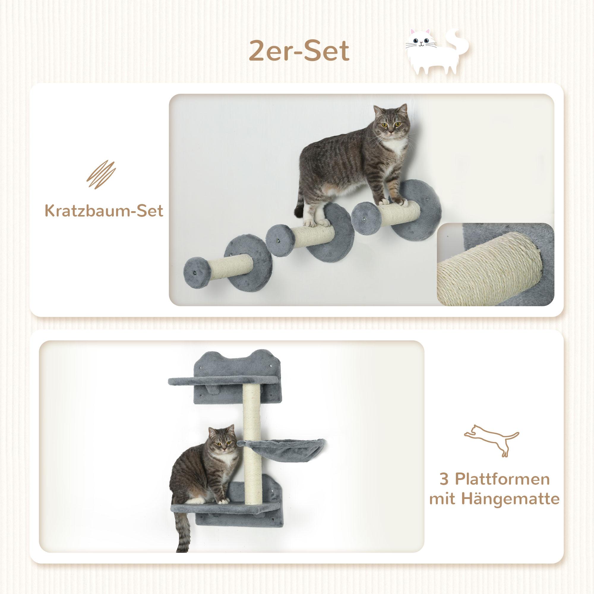 PawHut  Katzenkletterwand 