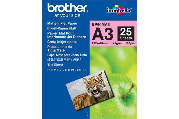 brother BROTHER InkJet Paper matt 145g A3 BP60-MA3 MFC-6490CW 25 Blatt  