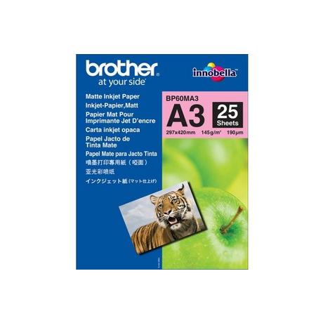 brother BROTHER InkJet Paper matt 145g A3 BP60-MA3 MFC-6490CW 25 Blatt  