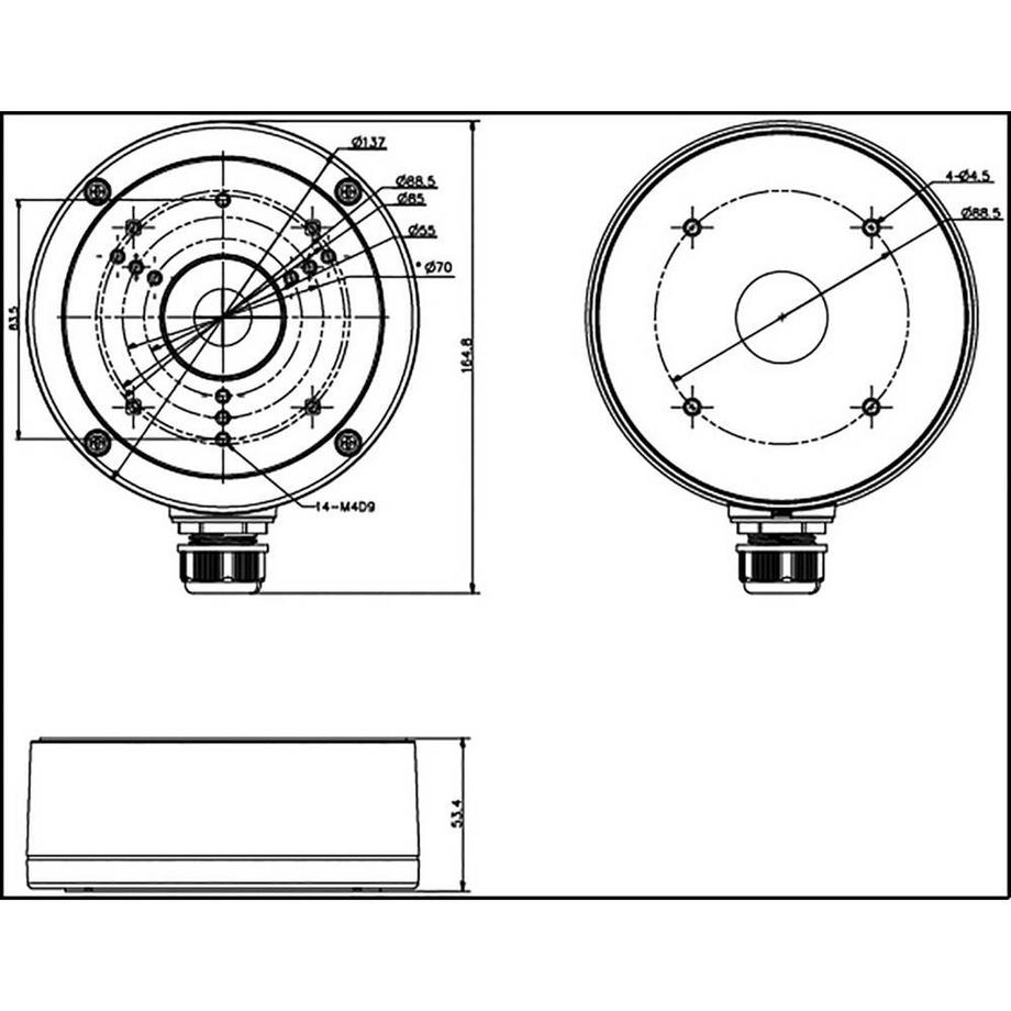 HIKVISION  HIKVISION Montagebox für diverse -Kameras 