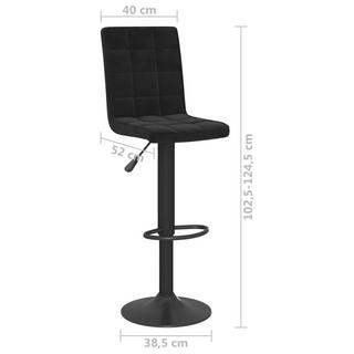 VidaXL Tabouret de bar velours  