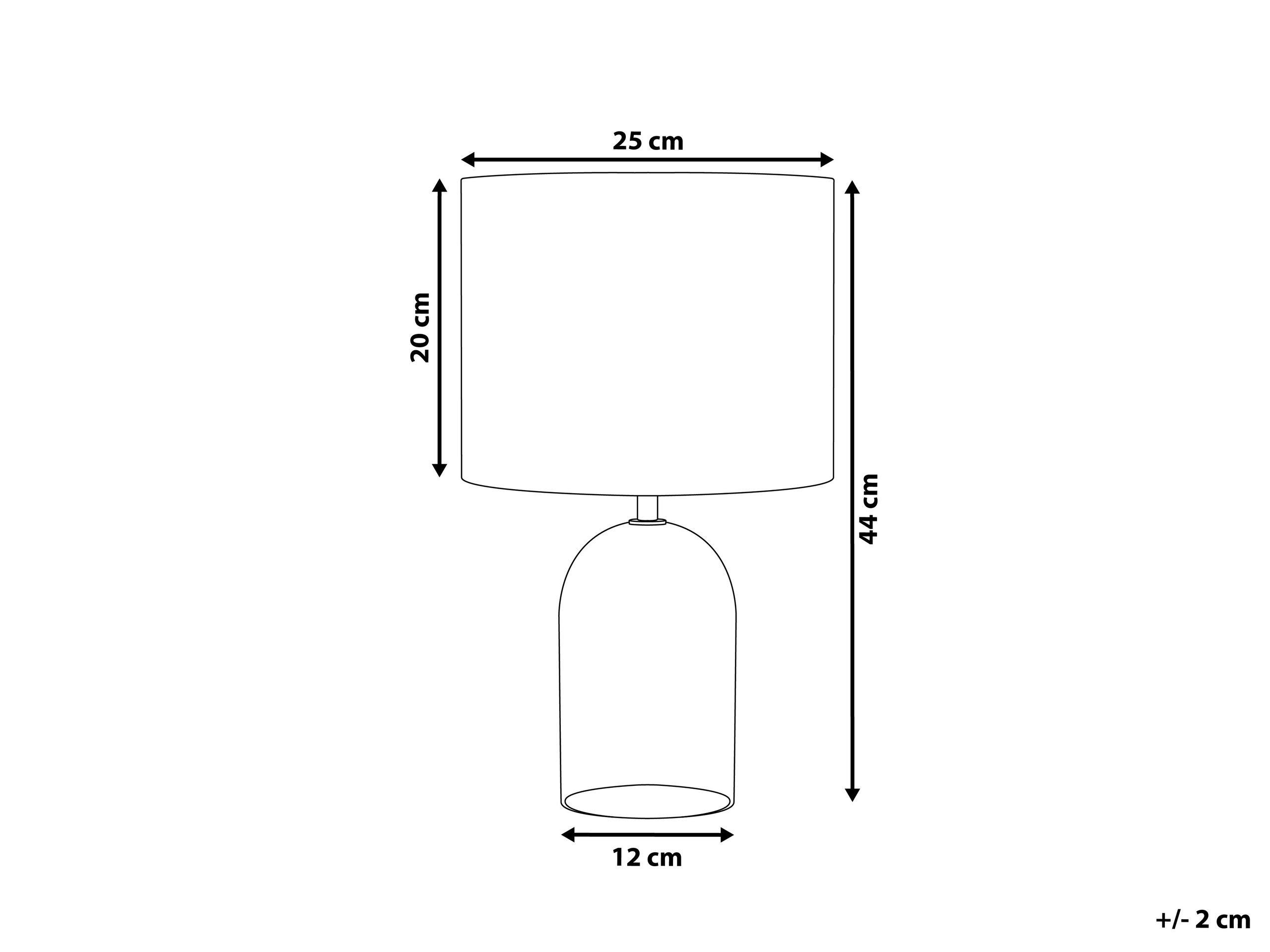 Beliani Lampe à poser en Verre Moderne DEVOLL  