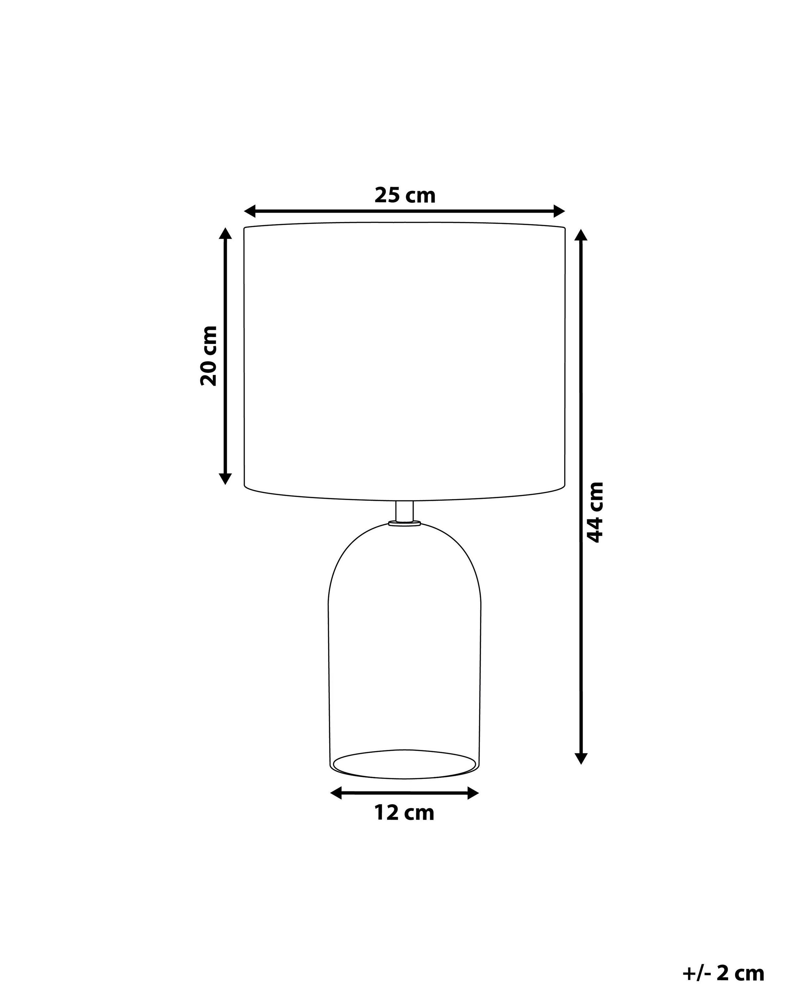 Beliani Lampe à poser en Verre Moderne DEVOLL  