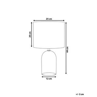 Beliani Lampe à poser en Verre Moderne DEVOLL  