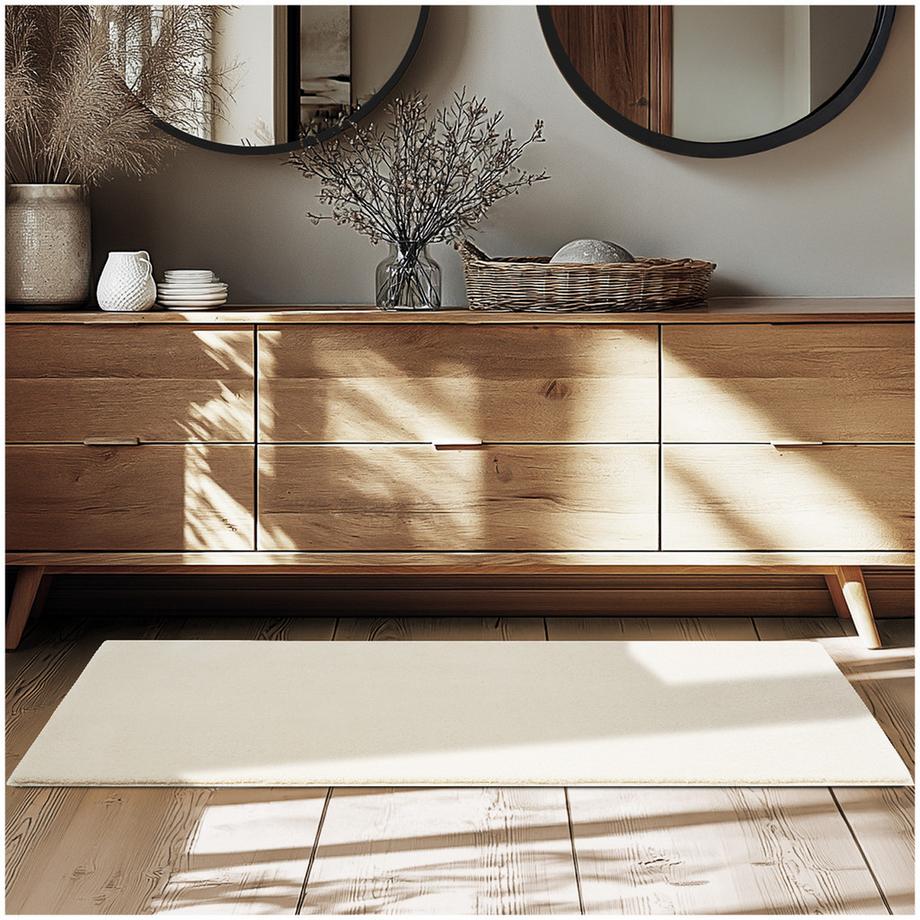 Kurzflorteppich Soft Zone verschiedene Größen und Farben flauschige Oberfläche, 1630 g/m² Florgewicht