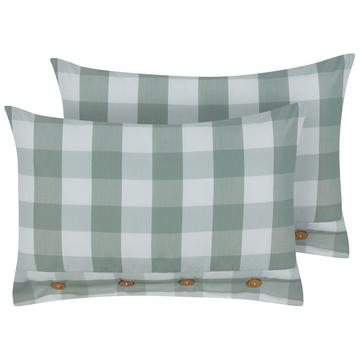 Lot de 2 coussins décoratifs en Polyester Rustique TAMNINE