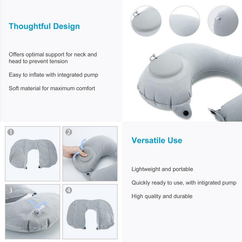 Intirilife  Aufblasbares Nackenkissen 