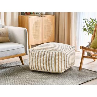 Beliani Pouf en Jute Boho ALMATTI  