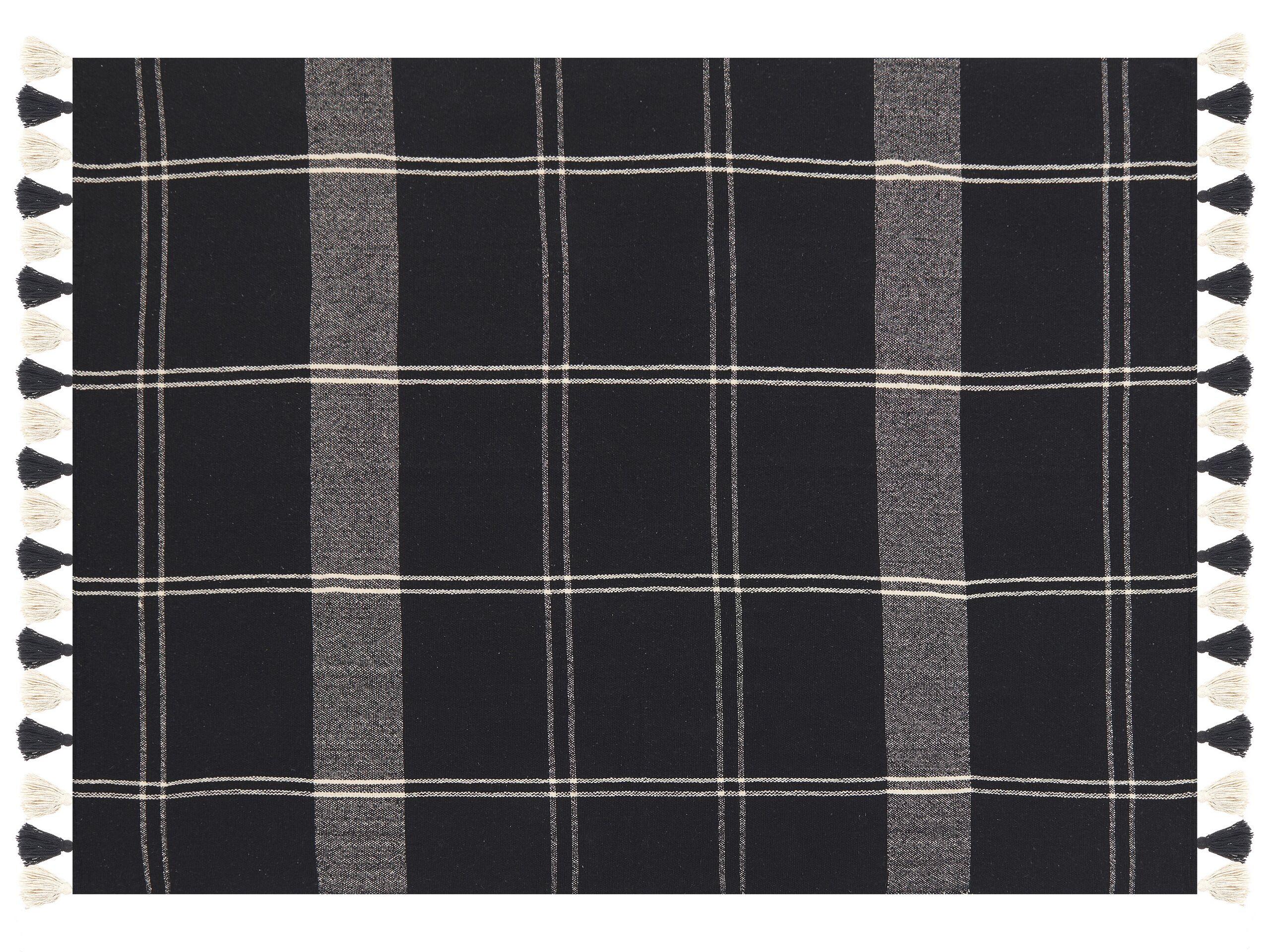 Beliani Boho KULAC Couverture en Coton  