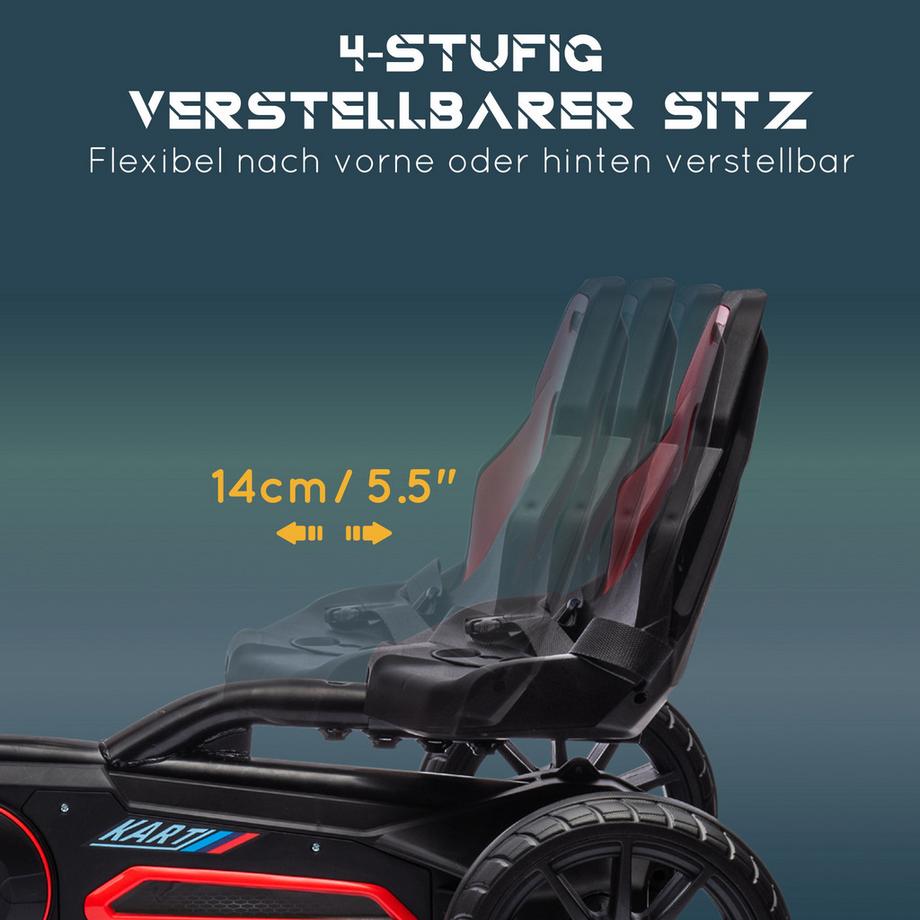HOMCOM  Kinder Go Kart Tretauto 