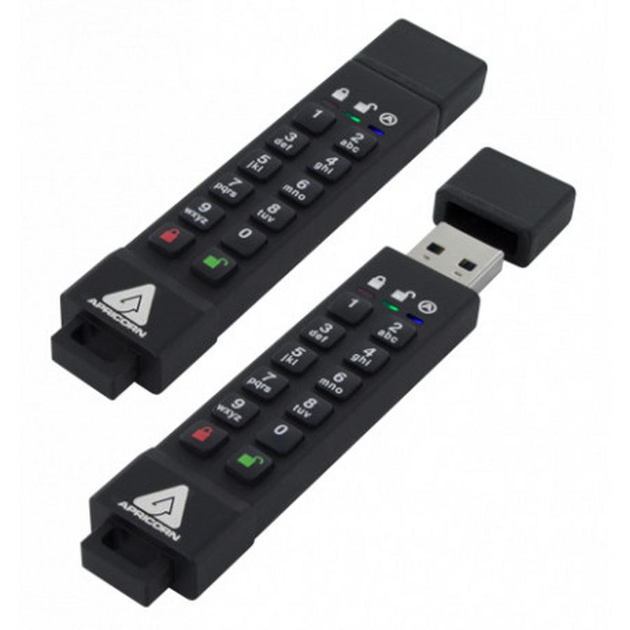Apricorn  Apricorn 64GB Aegis Secure Key 3z USB-Stick USB Typ-A 3.2 Gen 1 (3.1 Gen 1) Schwarz 