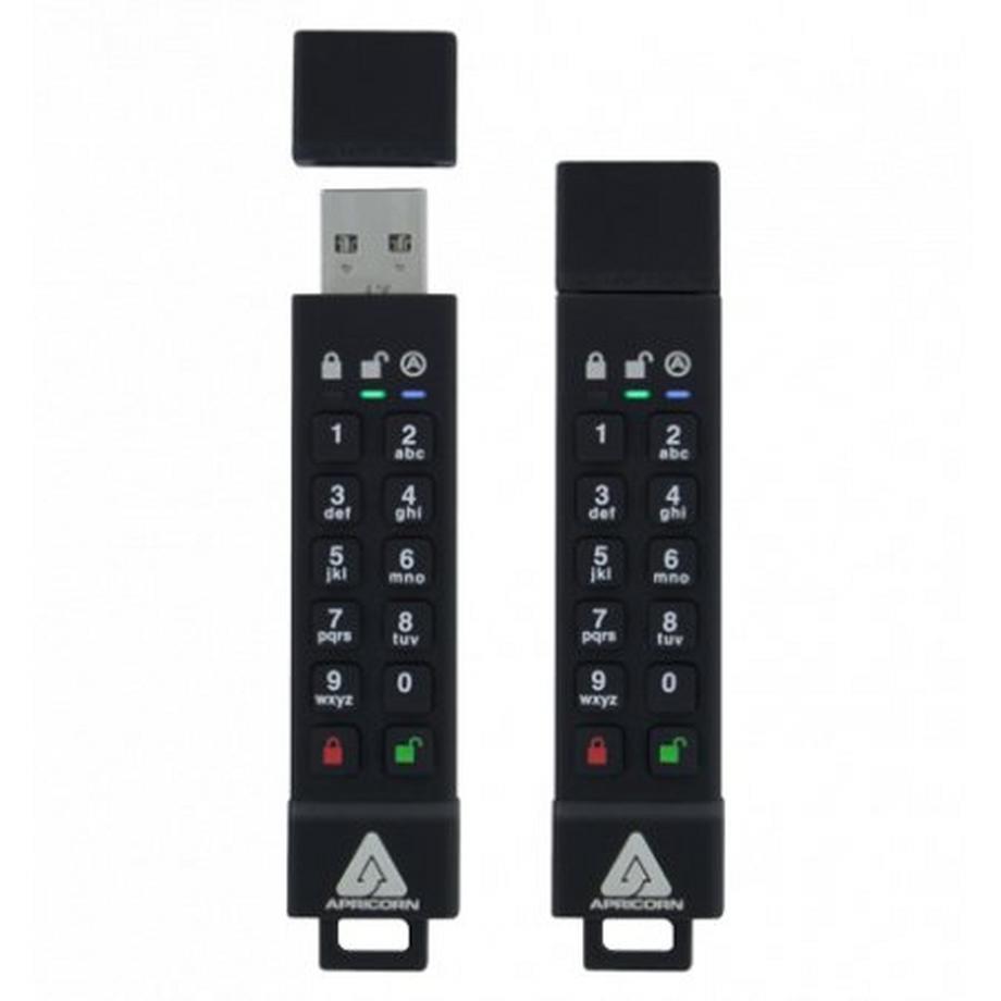 Apricorn  Apricorn 64GB Aegis Secure Key 3z USB-Stick USB Typ-A 3.2 Gen 1 (3.1 Gen 1) Schwarz 