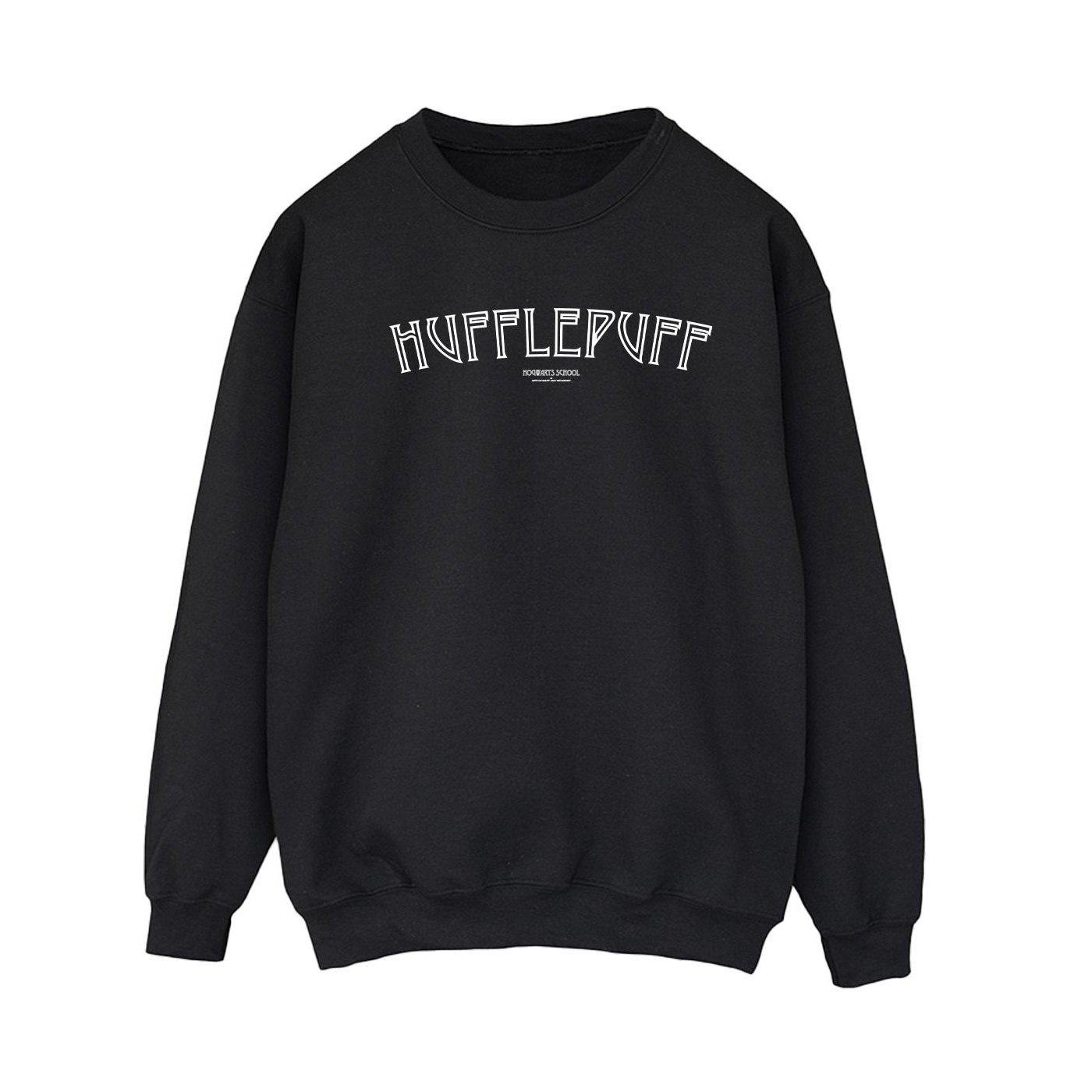 Image of Hufflepuff Logo Sweatshirt Damen Schwarz XL