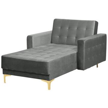 Chaise longue en Velours Moderne ABERDEEN