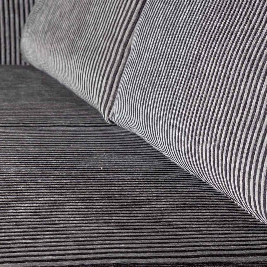 mutoni Sofa Rodeo/grau gestreift 190  