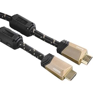 hama  Premium HDMI-Kabel mit Ethernet mit Ferritkernen, 0.75 m 