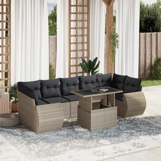 VidaXL set divano da giardino Polirattan  