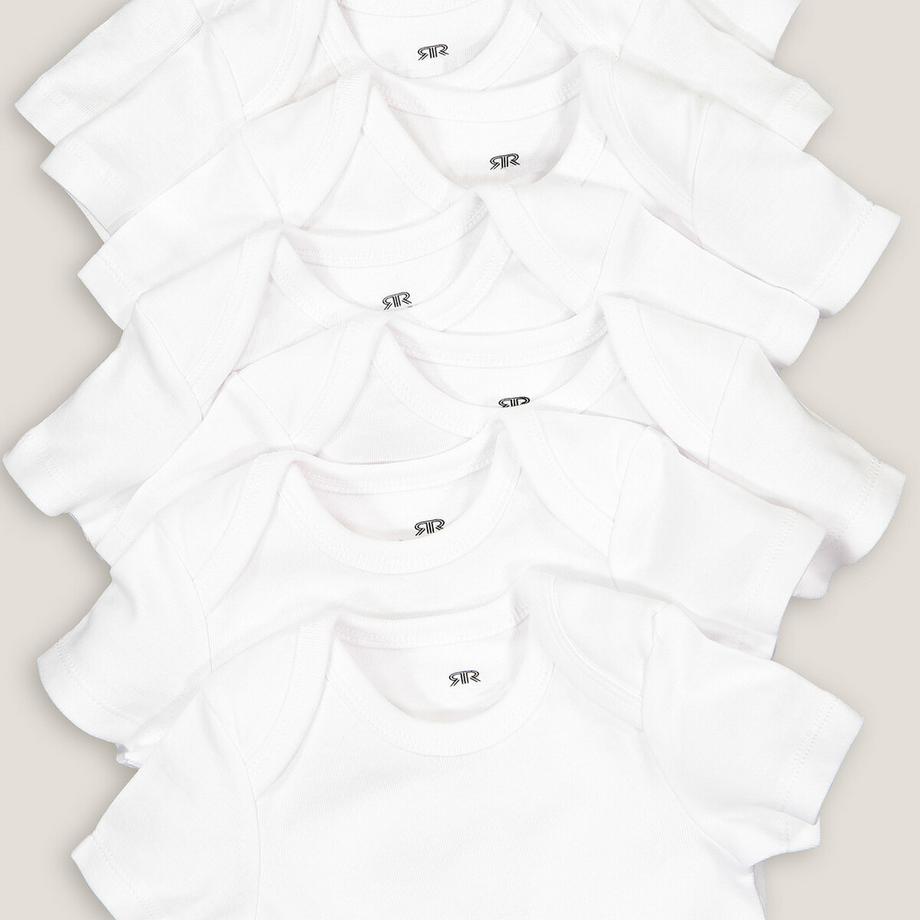 La Redoute Collections  Set aus 7 weissen Kurzarm-Bodys 