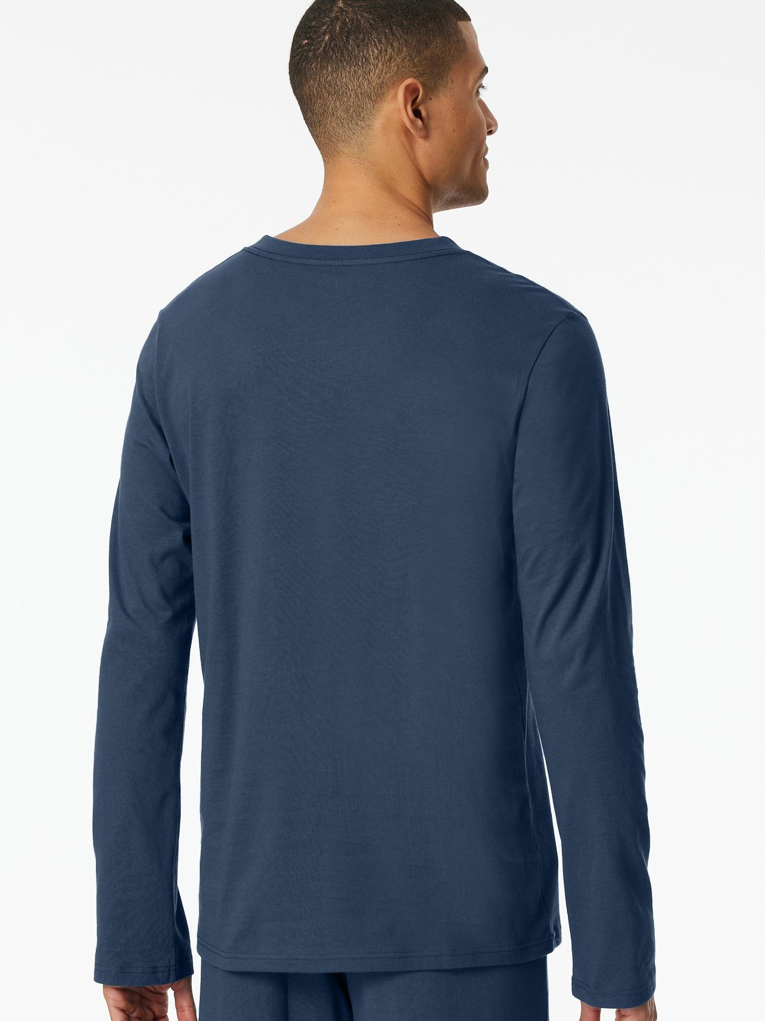 Schiesser Mix + Relax Maglia pigiama maniche lunghe scollo a V  