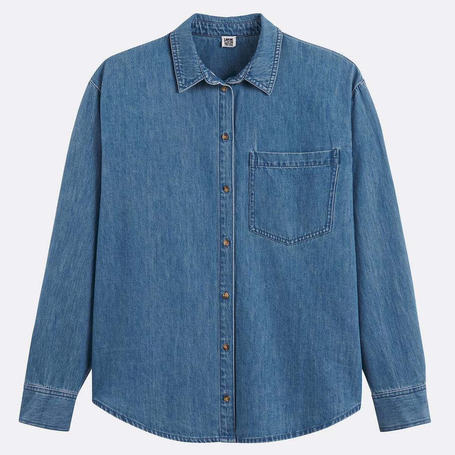 La Redoute Collections Hemd aus reinem Baumwoll-Denim  